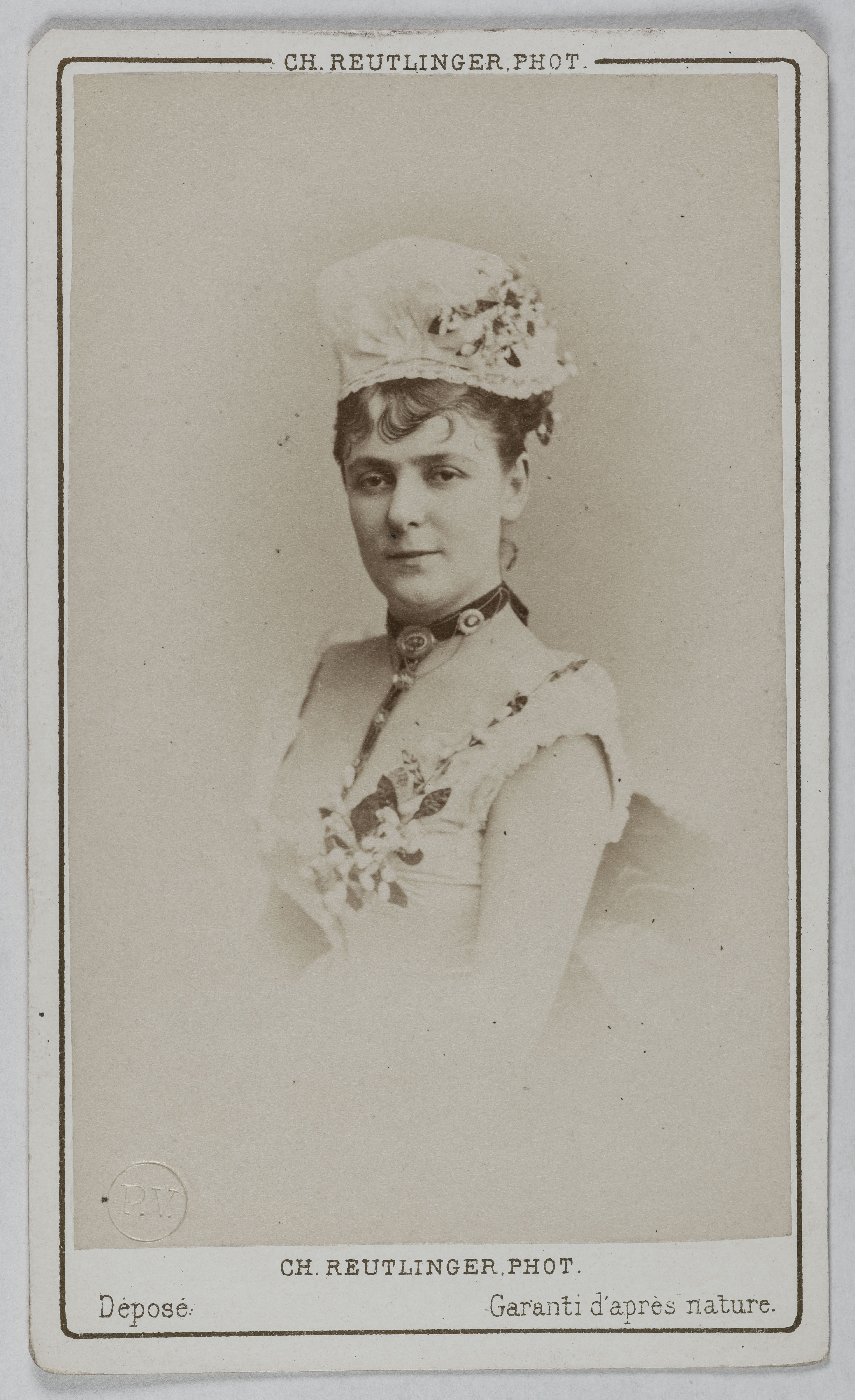 Charles Reutlinger, Portrait de Gabrielle Gauthier ( -vers 1883), (actrice)