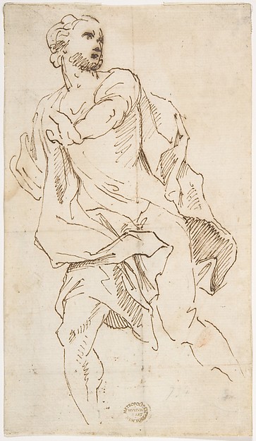 Giovanni Lanfranco, Male Figure Running