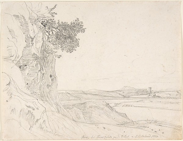 Johann Christoph Erhard, A View of the Roman Campagna with the Tiber near Torre Quinto