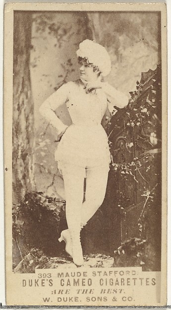 W. Duke, Sons & Co., Card Number 393, Maude Stafford, from the Actors and Actresses series (N145-5) issued by Duke Sons & Co. to promote Cameo Cigarettes