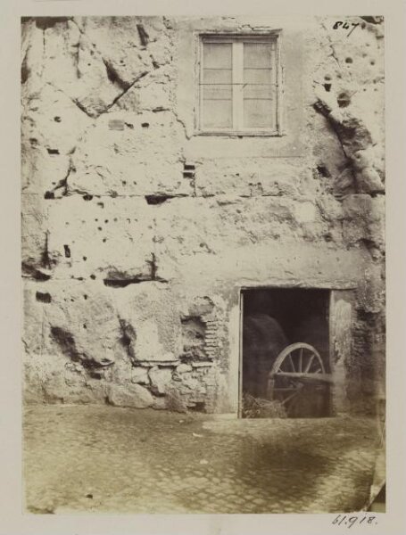 Parker, John Henry, Primitive Fortifications, Wall of Servius Tullinus, B.C. 564 (?) - Details of Construction of a Gate seen from the Forum Transitorium, under the columns.