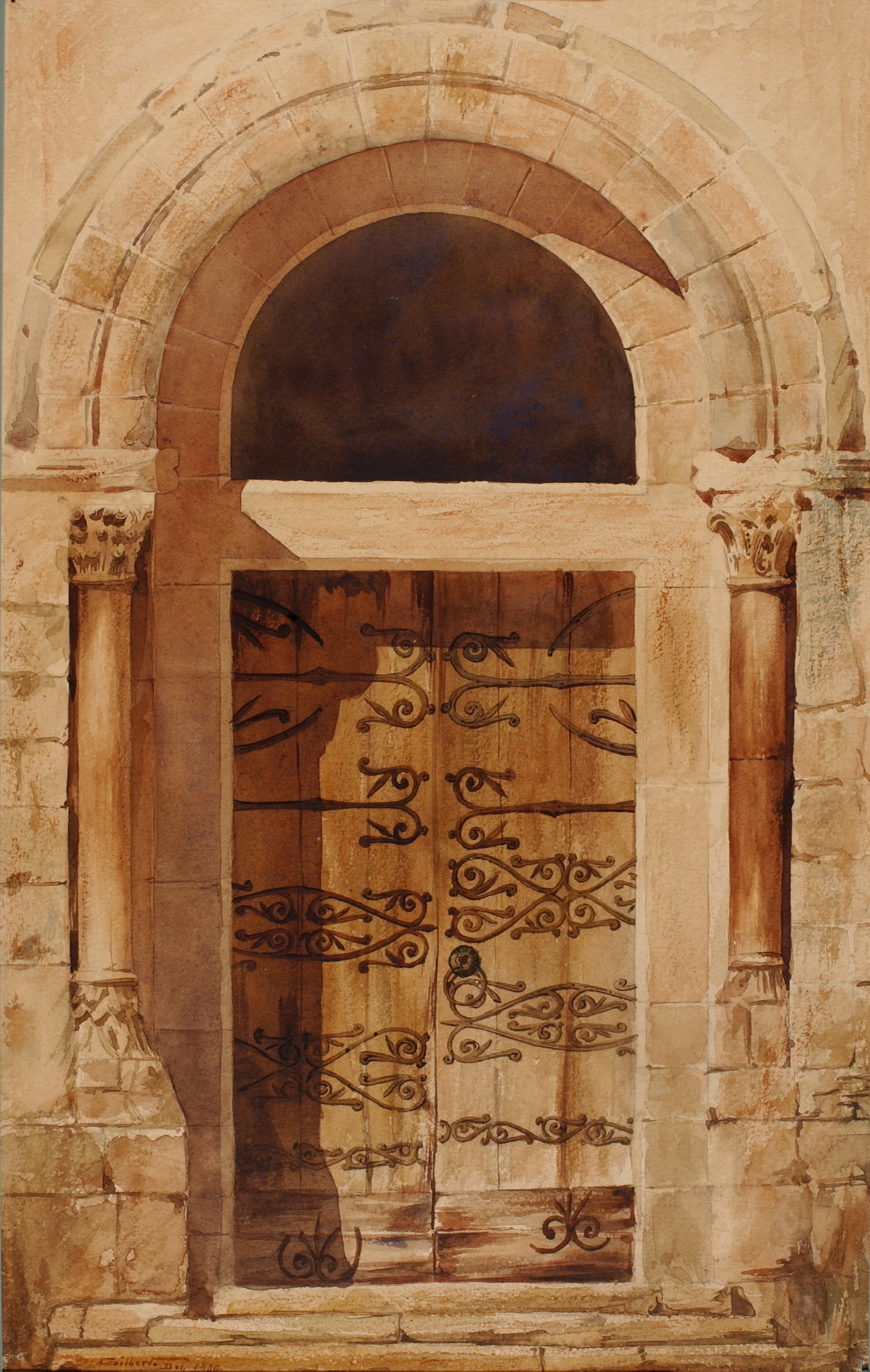 Cass Gilbert, Portal of Church of Nervy St. Sepulchre (facsimile copy of a drawing by E. Viollet Le Duc in Hotel De Cluny)