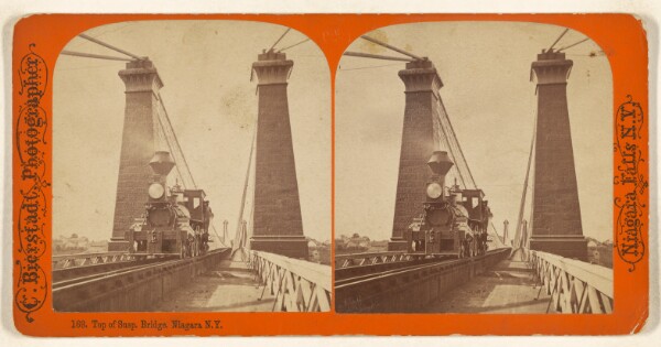 Charles Bierstadt, Top of Susp. Bridge, Niagara N.Y.