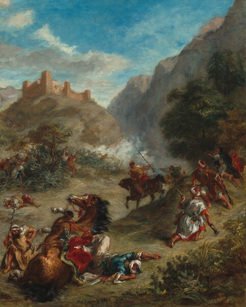 Eugène Delacroix, Arabs Skirmishing in the Mountains