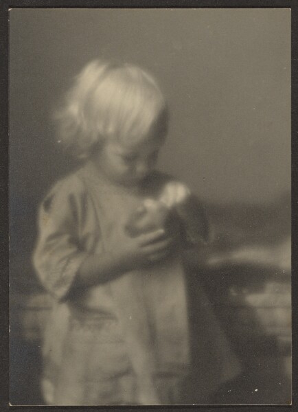 Louis Fleckenstein, [Child with Apple]