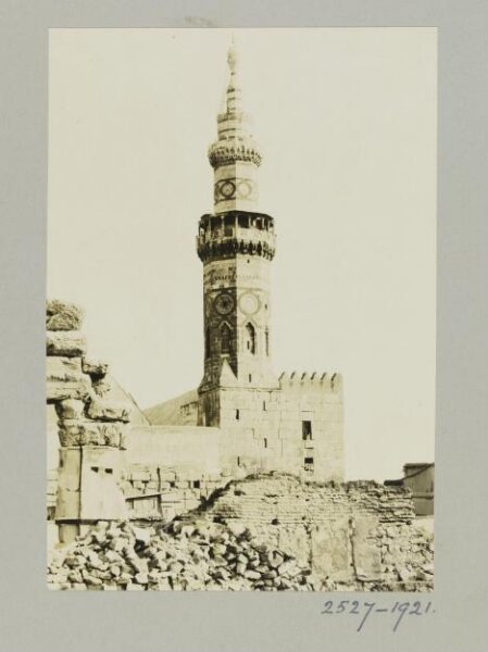 K.A.C. Creswell, South west minaret of the Umayyad Mosque, Damascus