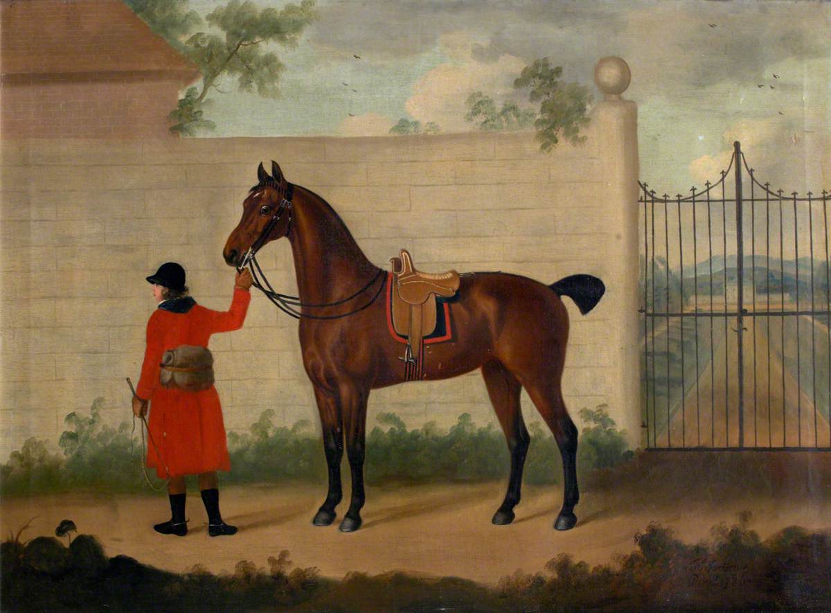 Francis Sartorius, Bay Horse outside a Gate