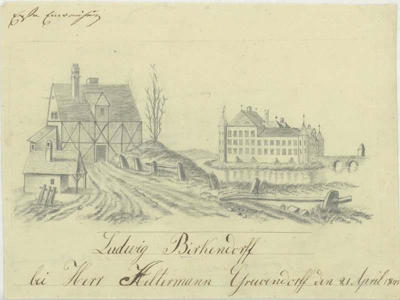 Ludwig (autor) Birkendorff, Maastik lossiga