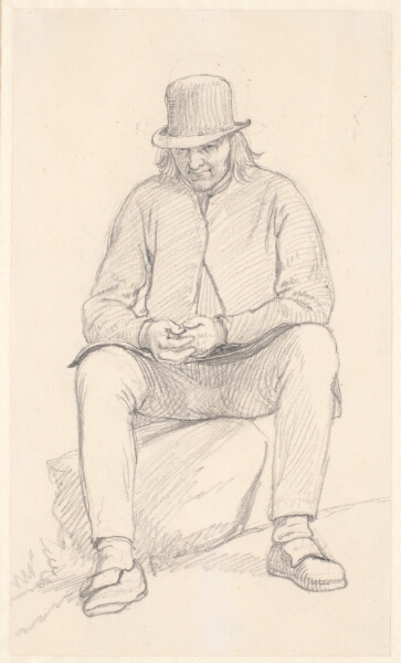 Wilhelm Marstrand, Gammel svensk bonde, siddende på en sten