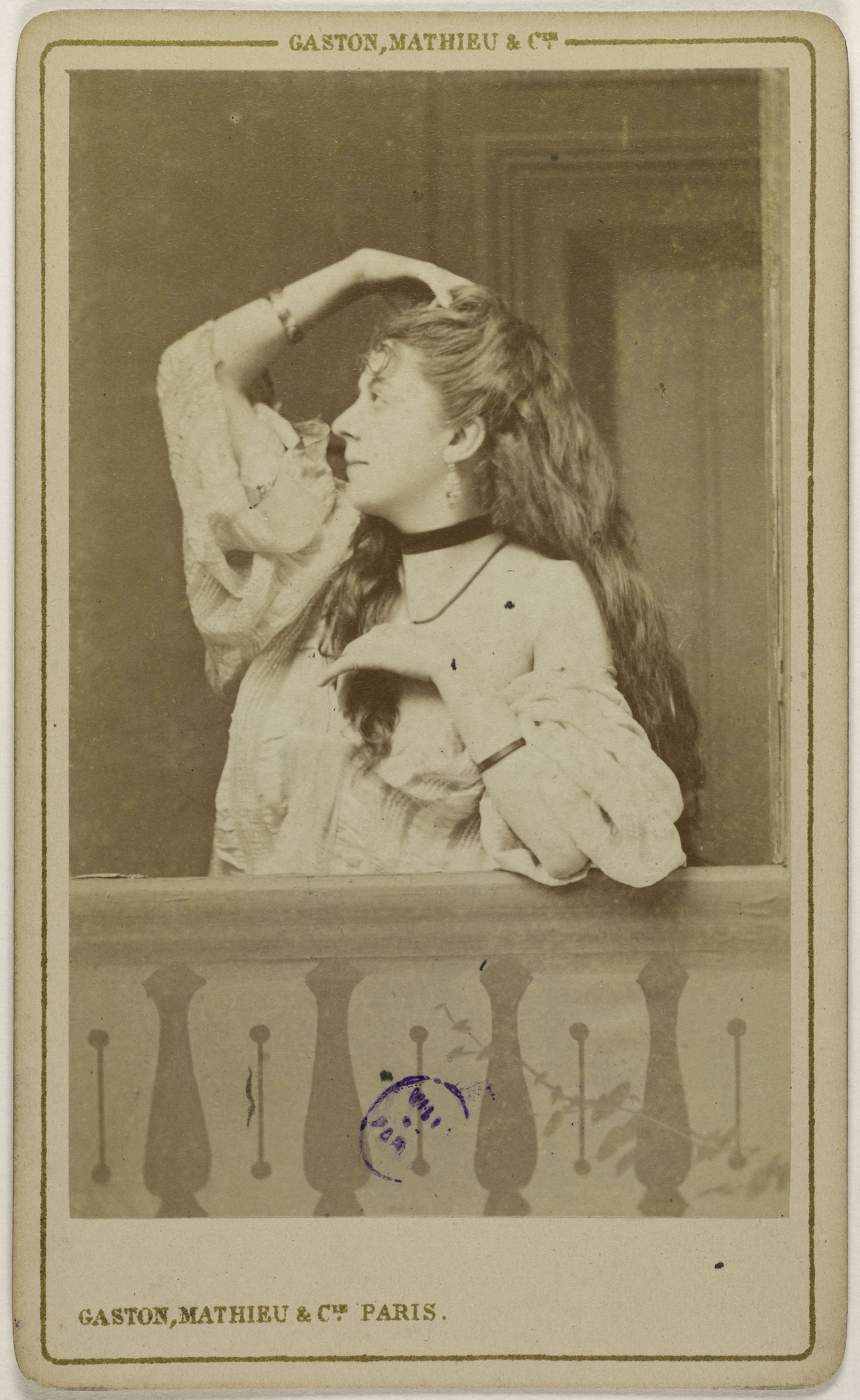 Mathieu & Cie Gaston, Portrait de Berthe, (actrice)