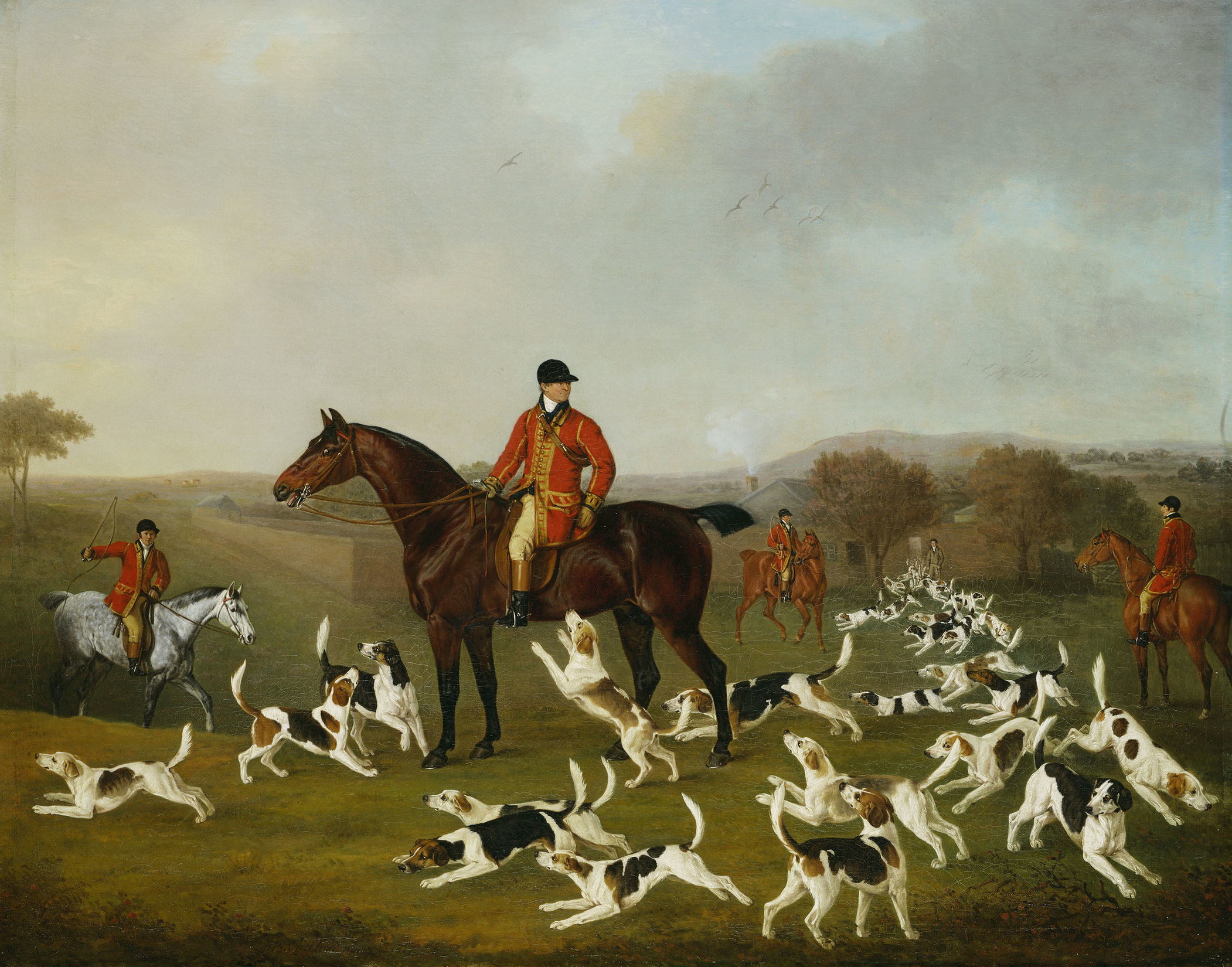 Henry Bernard Chalon, Unkennelling the Royal Hounds on Ascot Heath