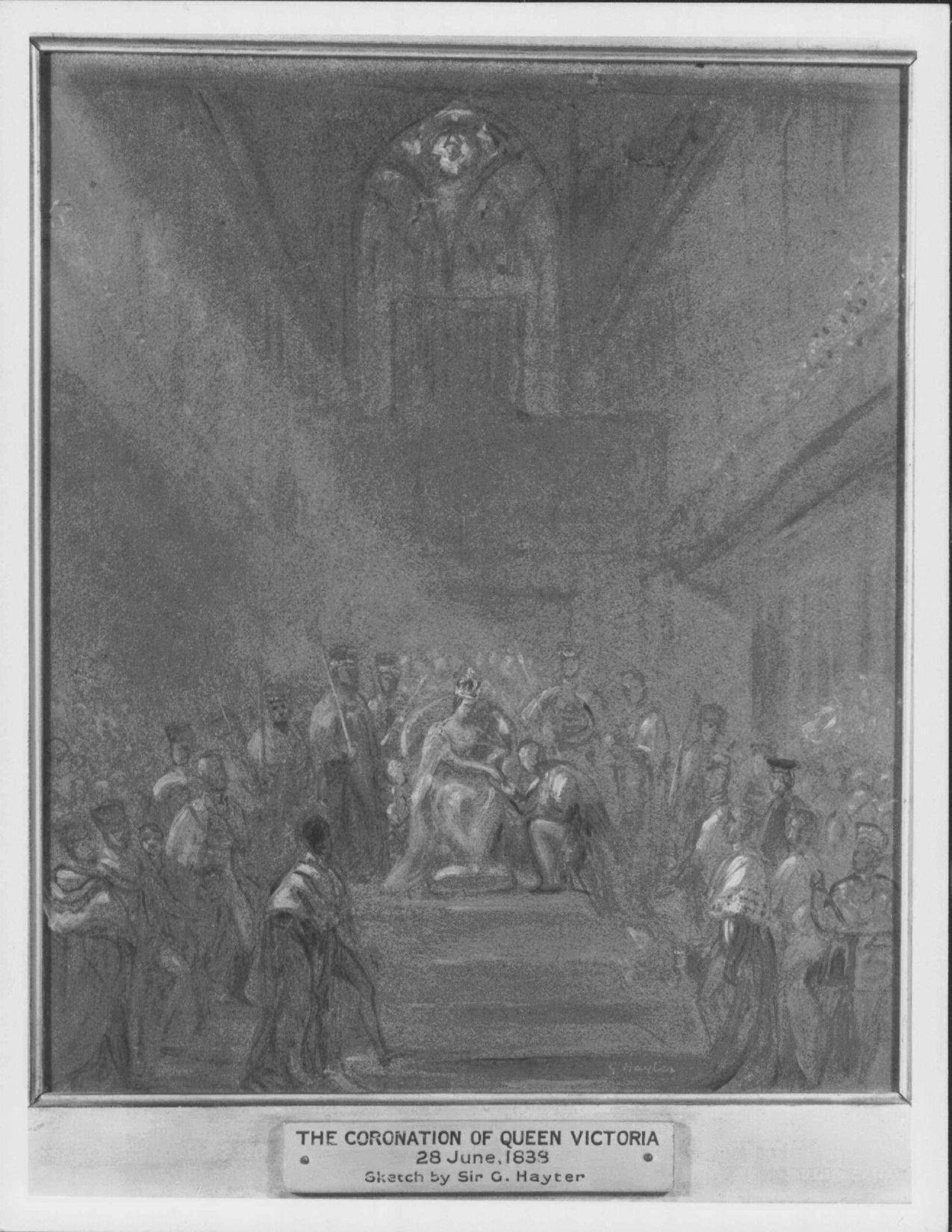 George Hayter, The Homage at the Coronation of Queen Victoria (oil sketch)