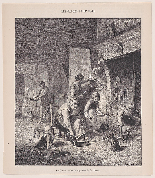 Charles Jacque, Gruel, from "Le Magasin Pittoresque"