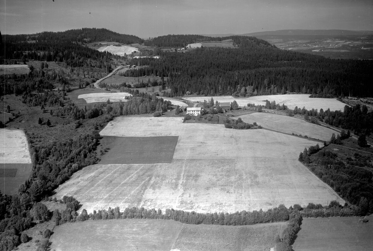 Anno Domkirkeodden, Flyfoto av Høgring gard, Moelv.