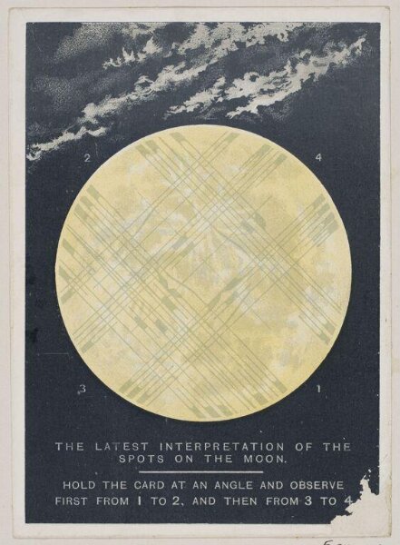 Unknown, The latest interpretation of the spots on the moon