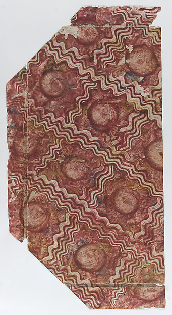 Anonymous, Book cover with overall red curved line pattern