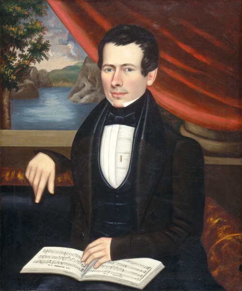 Erastus Salisbury Field, Man with a Tune Book: Possibly Mr. Cook