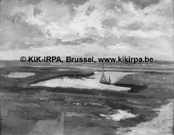 Félicien Rops, The Fishing Port of Blankenberge
