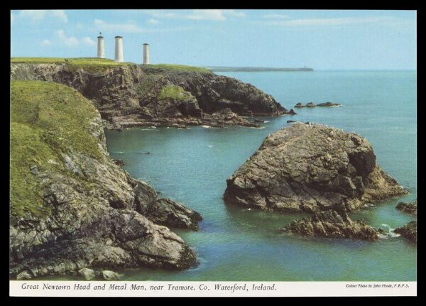 Hinde, John Wilfrid, Great Newtown Head and Metal Man, near Tramore, Co. Waterford, Ireland