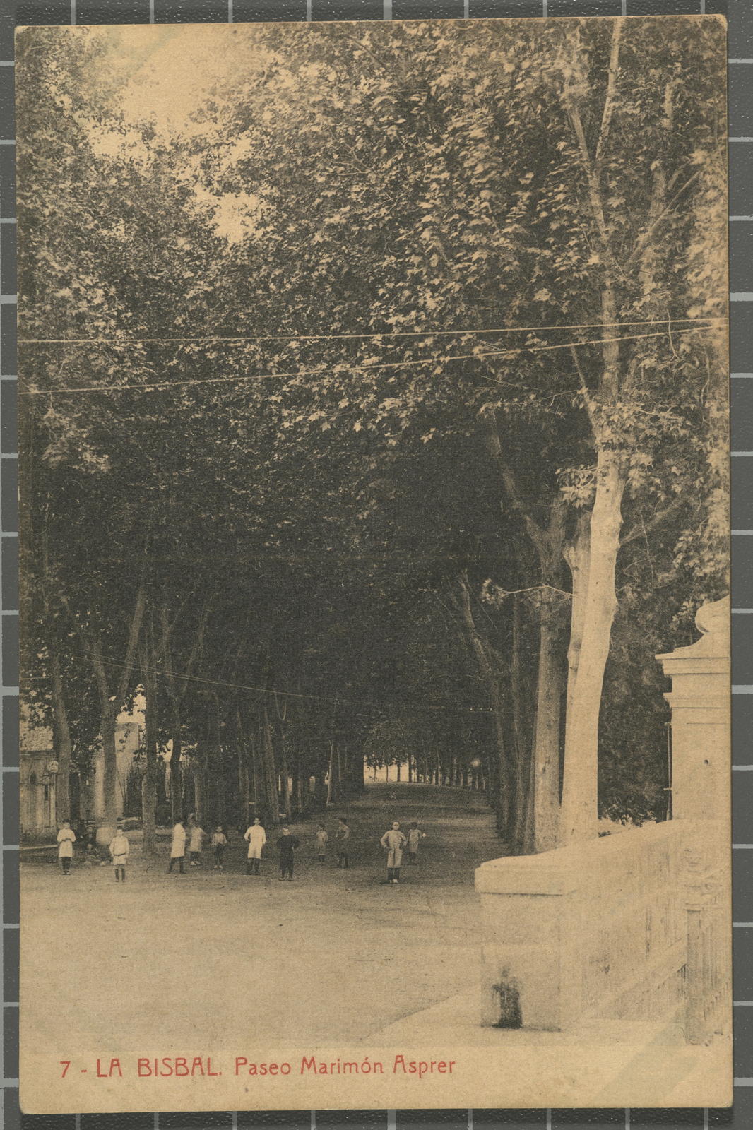 Desconegut, 7 - La Bisbal. Paseo Marimón Asper