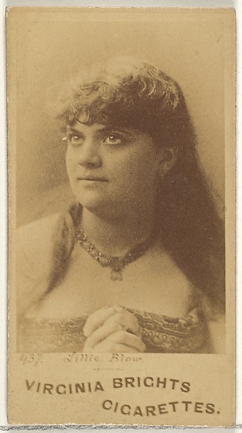 Allen & Ginter, Card 437, Lillie Blow, from the Actors and Actresses series (N45, Type 1) for Virginia Brights Cigarettes