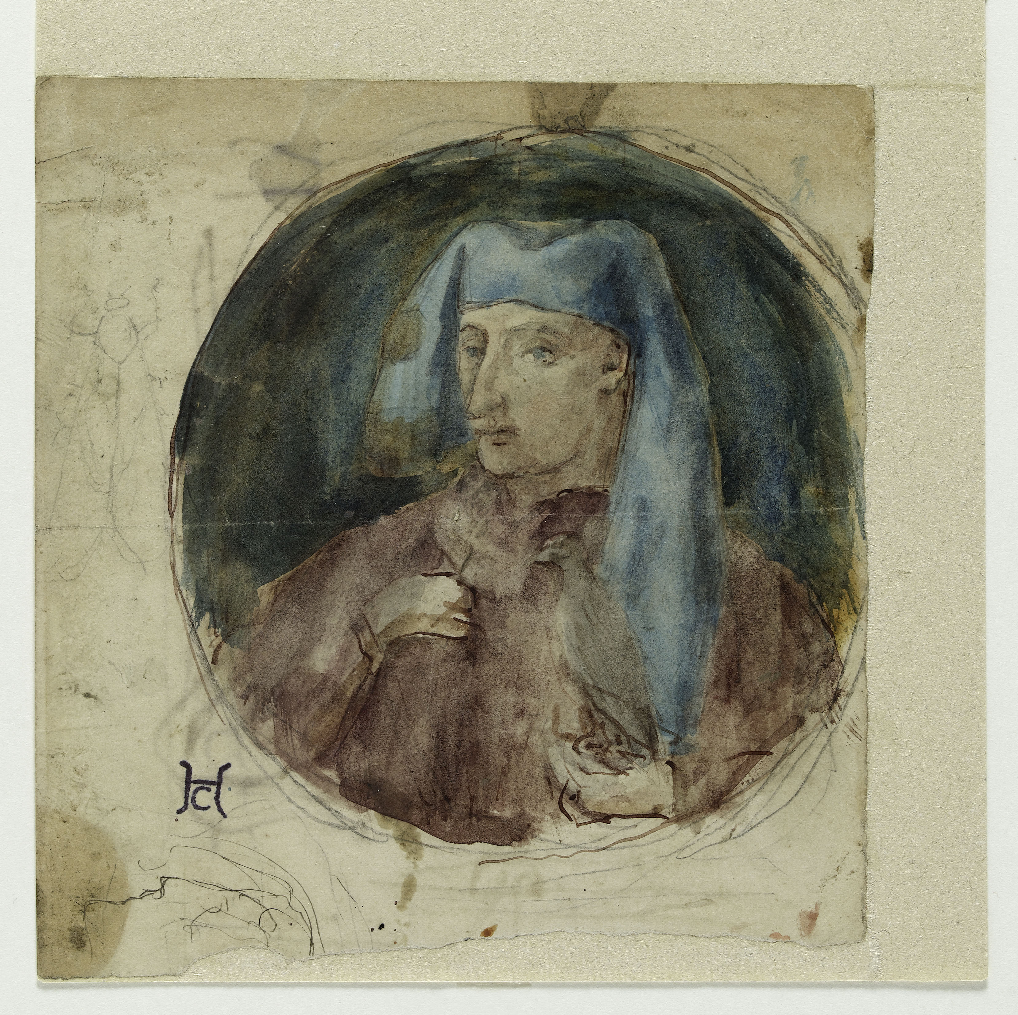 Henry Cros, Médaillon : portrait d'homme (recto et verso)