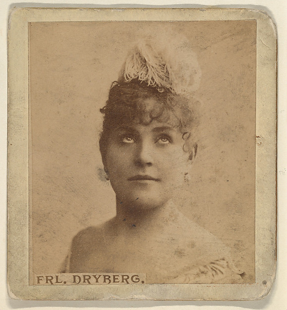 Kinney Brothers Tobacco Company, Frl. Dryberg, from the Actresses series (N246), Type 2, issued by Kinney Brothers to promote Sporting Extra Cigarettes