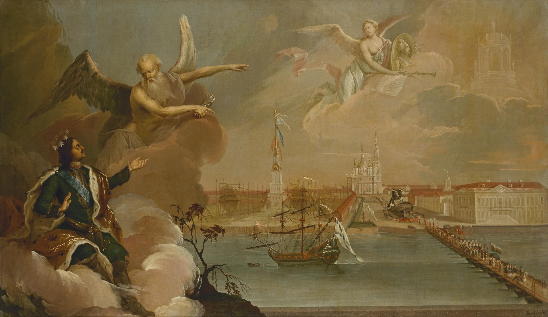 Heinrich Buchholz, Allegory of the Victory of the Russian Fleet over the Turks in the Turkish War of 1768-1774