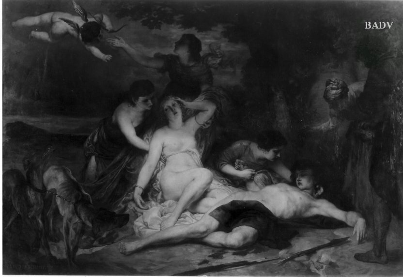 Wilhelm Lindenschmit the Elder, Venus an der Leiche des Adonis