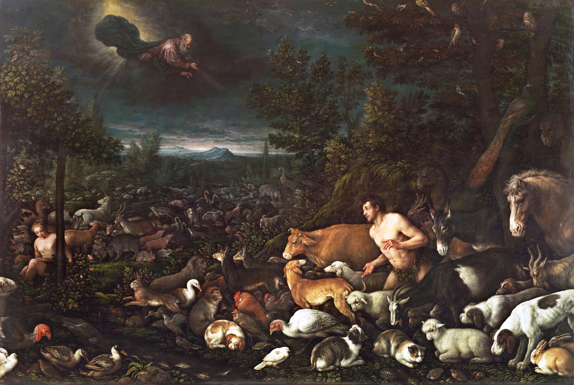 Francesco Bassano the Younger, God reprimanding Adam