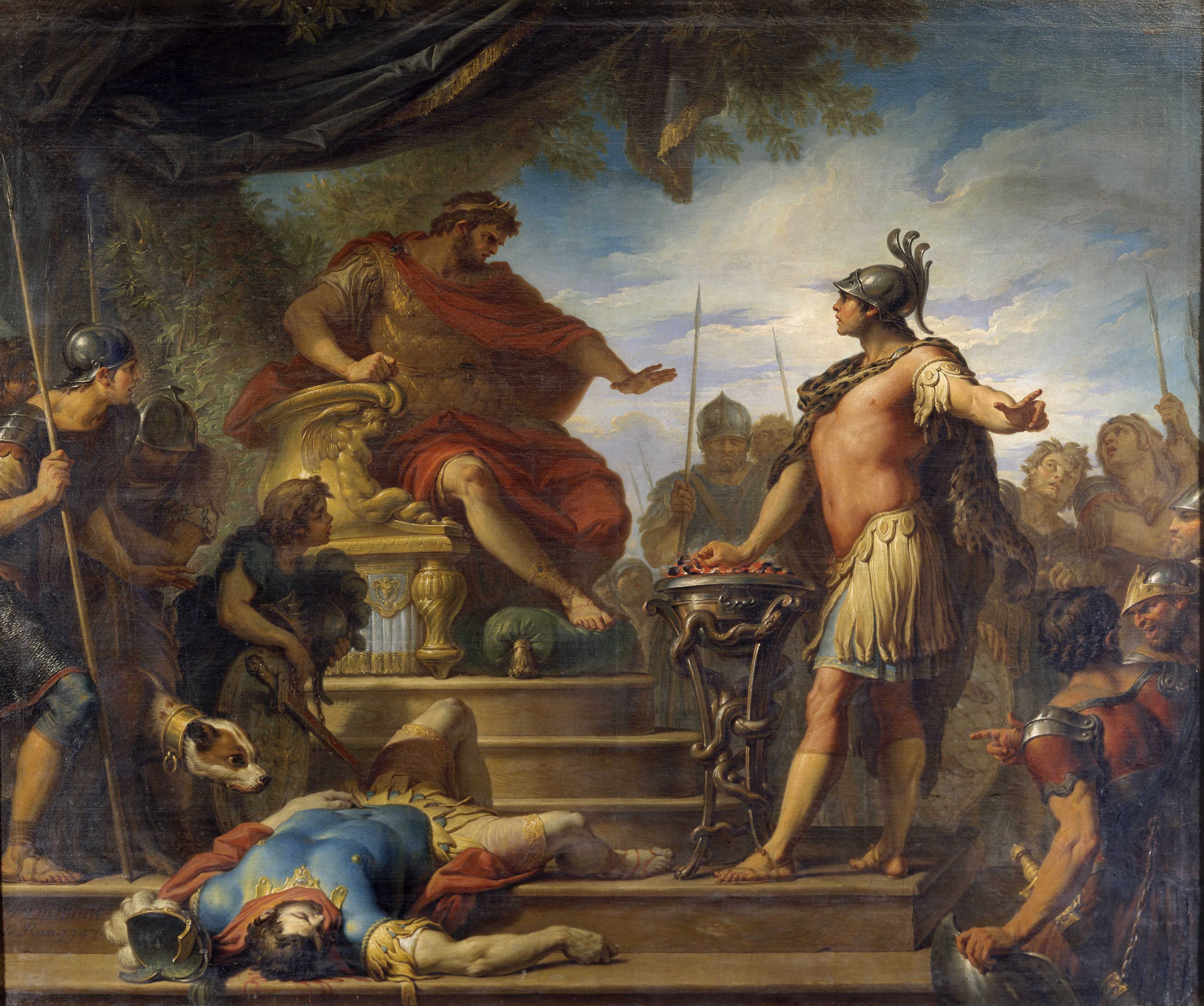 Jacques Dumont le Romain, Mucius Scaevola devant Porsenna