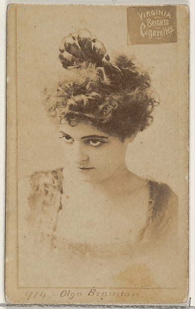Allen & Ginter, Card 914, Olga Brandon, from the Actors and Actresses series (N45, Type 2) for Virginia Brights Cigarettes