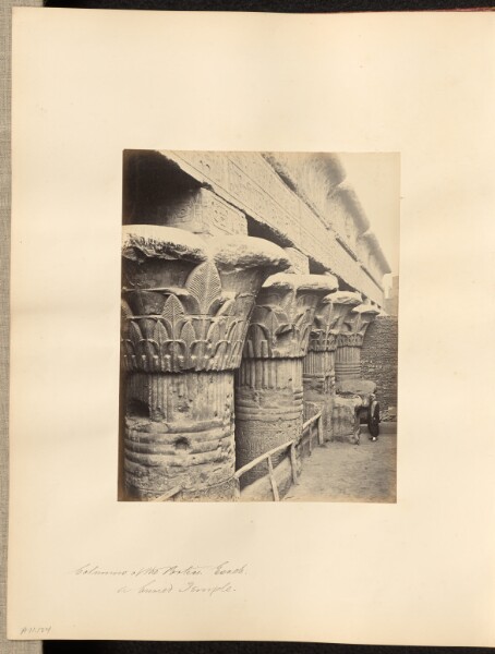 Francis Frith, Columns of the Portico, Esneh, a buried Temple