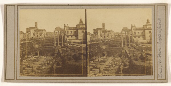 Unknown, [Rome. The Forum. Temple of Jupiter.]