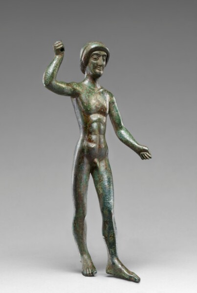 Unknown, Statuette of a Nude Youth Brandishing a Weapon