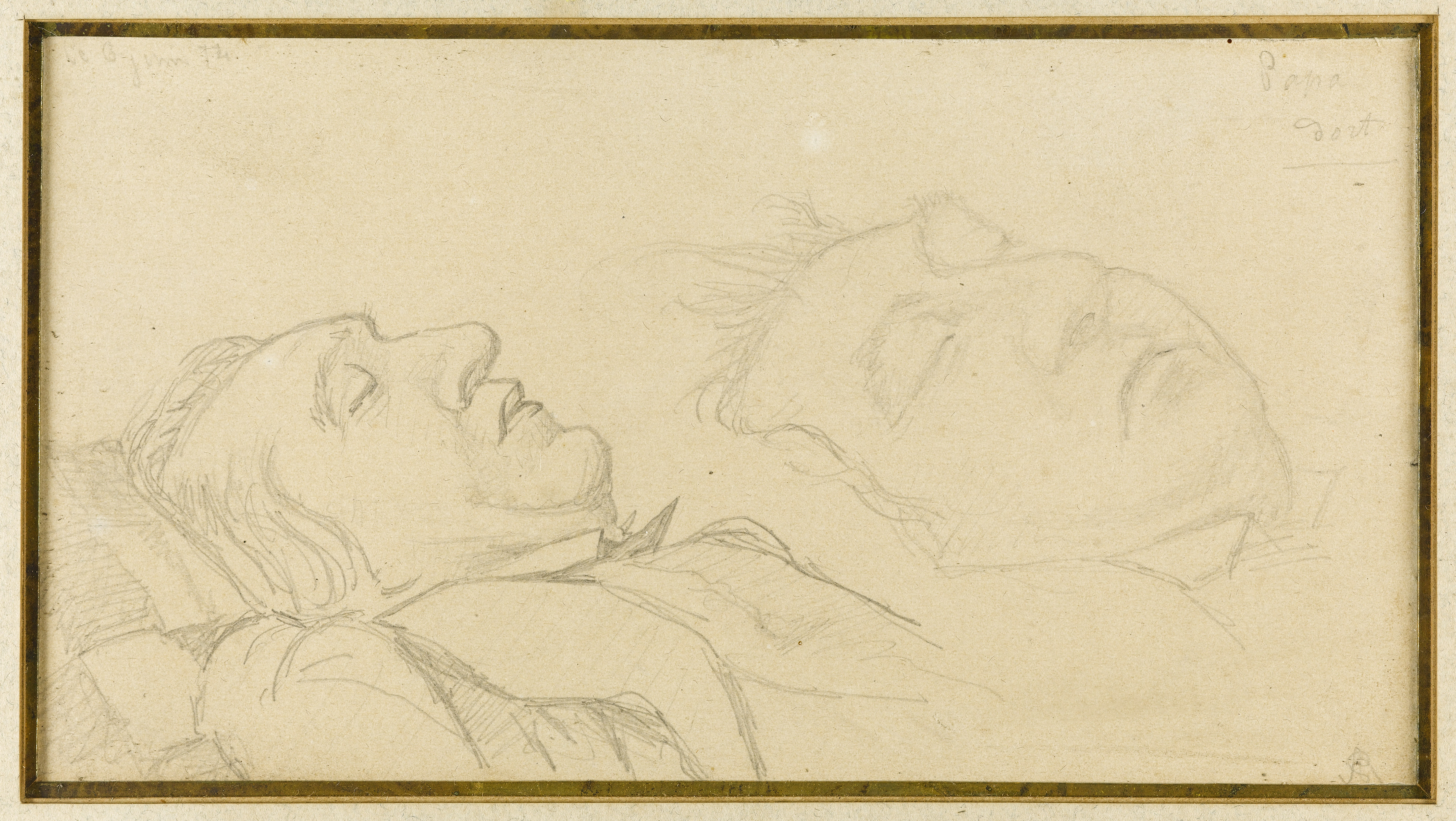 Ary Ernest Renan, Portrait d'Ernest Renan (recto)