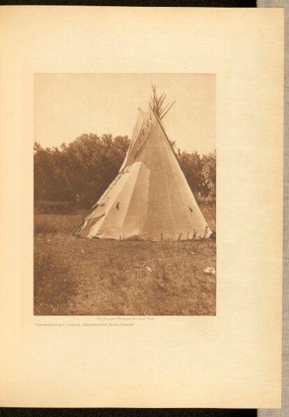 Edward S. Curtis, Preparatory Lodge, Cheyenne Sun Dance