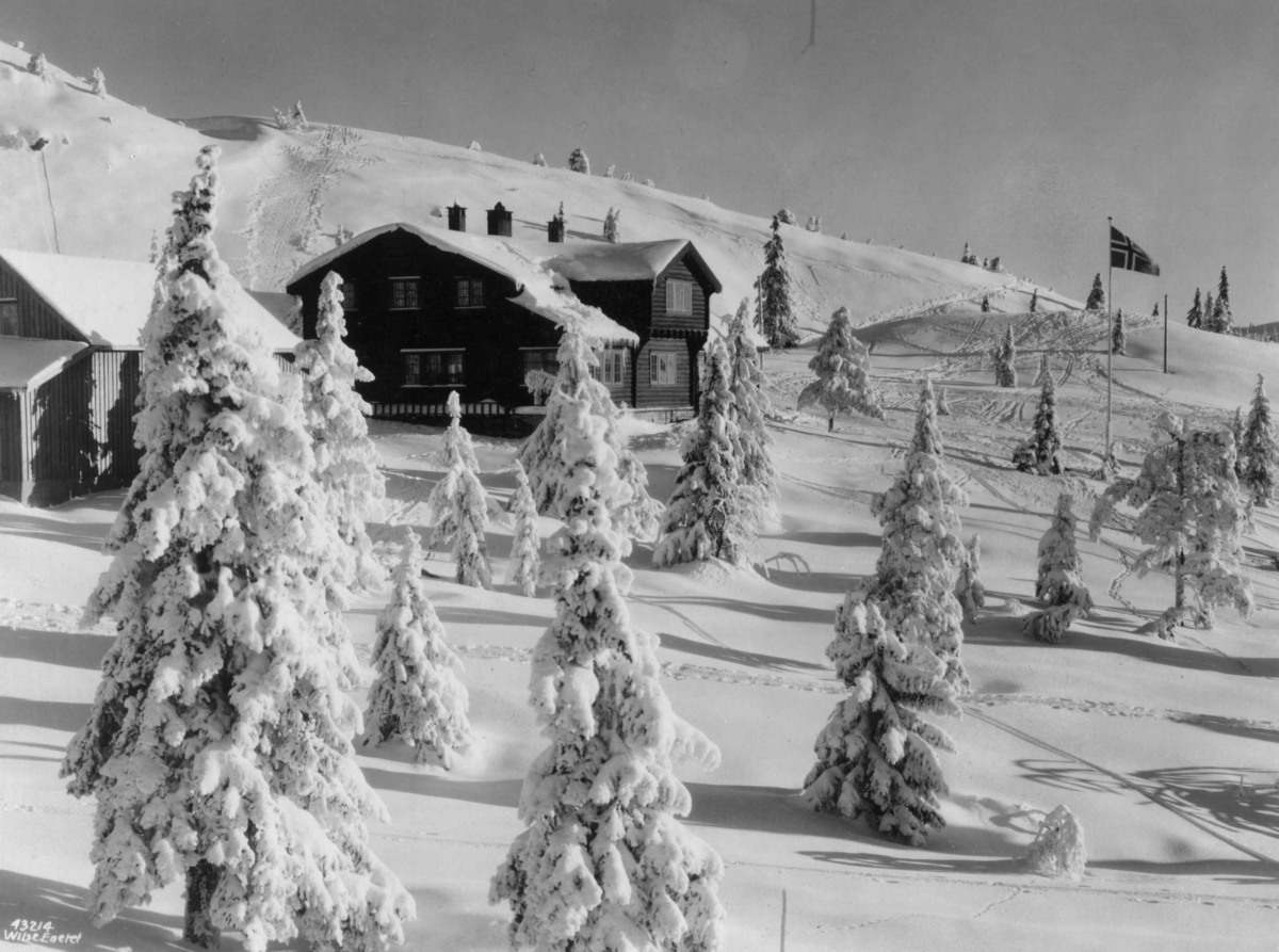 Anders Beer Wilse, Jonsknuten, Bebyggelse, Vinter, Sno