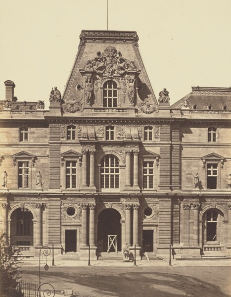 Édouard Baldus, [The Pavillon Colbert, Louvre, Paris]
