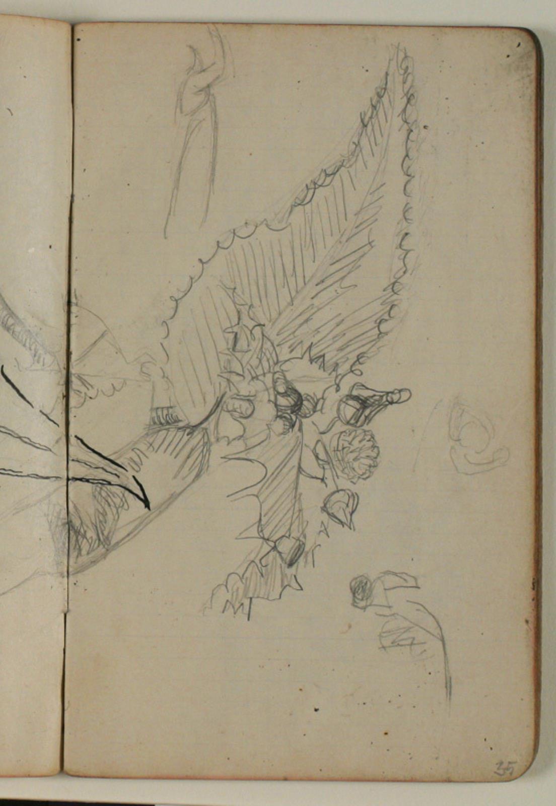 Niels Larsen Stevns, Plante- og figurstudie