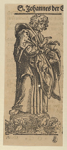 Lucas Cranach the Elder, Silver Statuette of St. John, from the "Wittenberg Reliquaries"