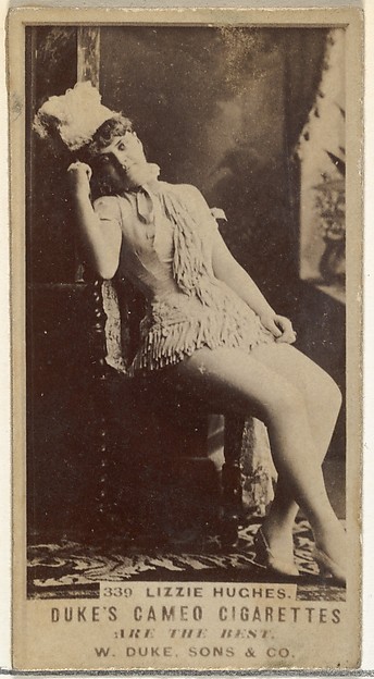 W. Duke, Sons & Co., Card Number 330, Lizzie Hughes, from the Actors and Actresses series (N145-5) issued by Duke Sons & Co. to promote Cameo Cigarettes