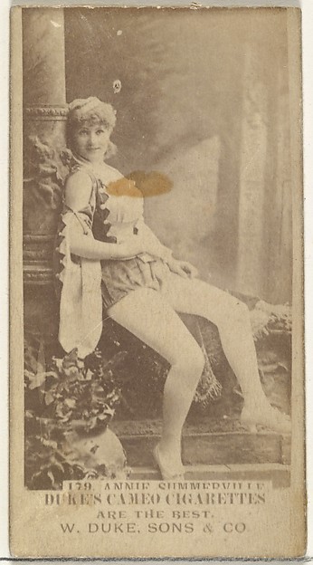 W. Duke, Sons & Co., Card Number 179, Annie Summerville, from the Actors and Actresses series (N145-5) issued by Duke Sons & Co. to promote Cameo Cigarettes