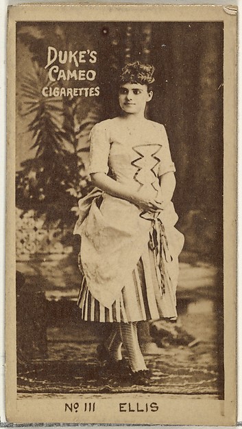 W. Duke, Sons & Co., Card Number 111, Miss Ellis, from the Actors and Actresses series (N145-4) issued by Duke Sons & Co. to promote Cameo Cigarettes