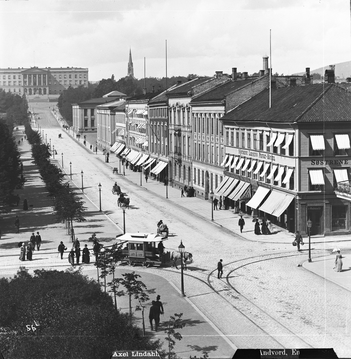 Axel Lindahl, Prot: Christiania Carl Johans gade