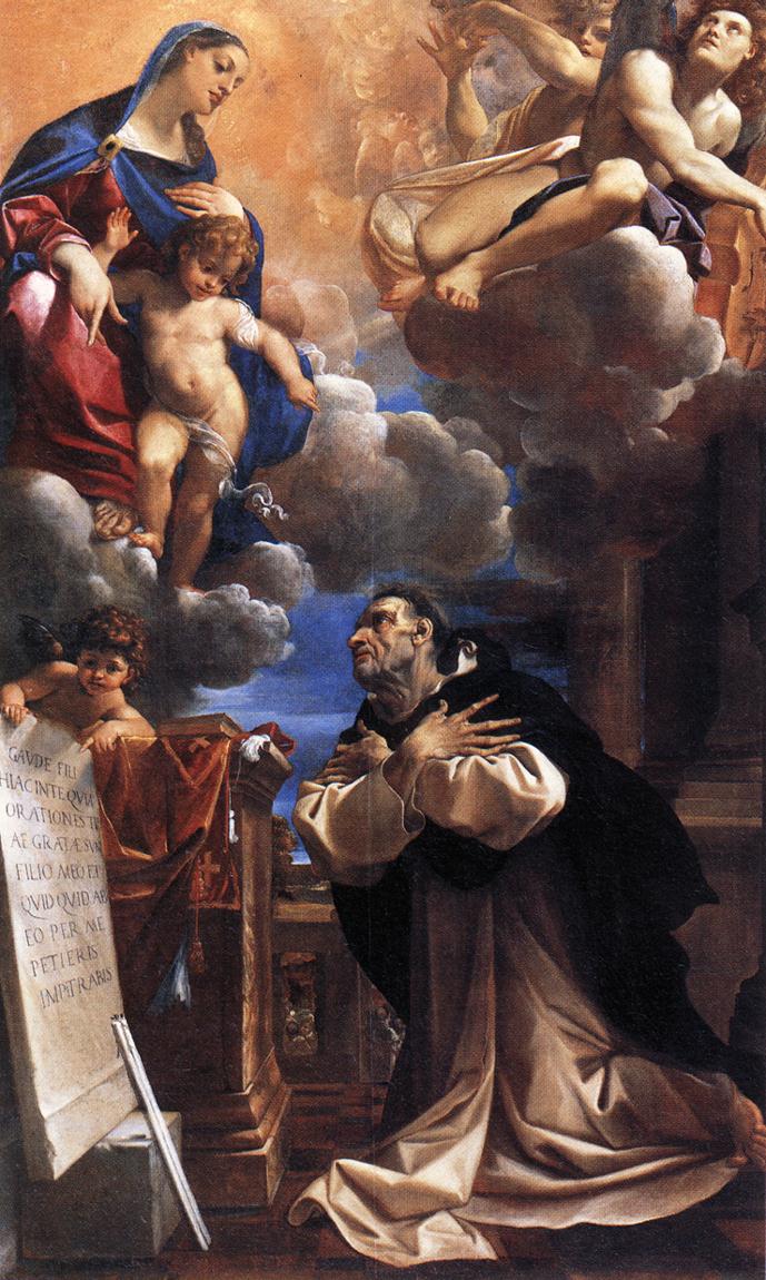 Ludovico Carracci, Madonna and Child Appearing to Saint Hyacinth