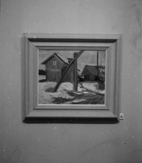Knut Borg, Tavla. Inga Berg’s exhibition. Wallin