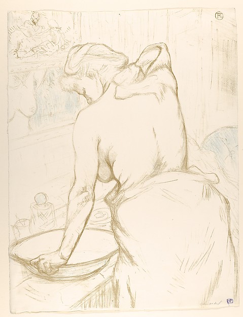 Henri de Toulouse-Lautrec, Washing, from "Elles"