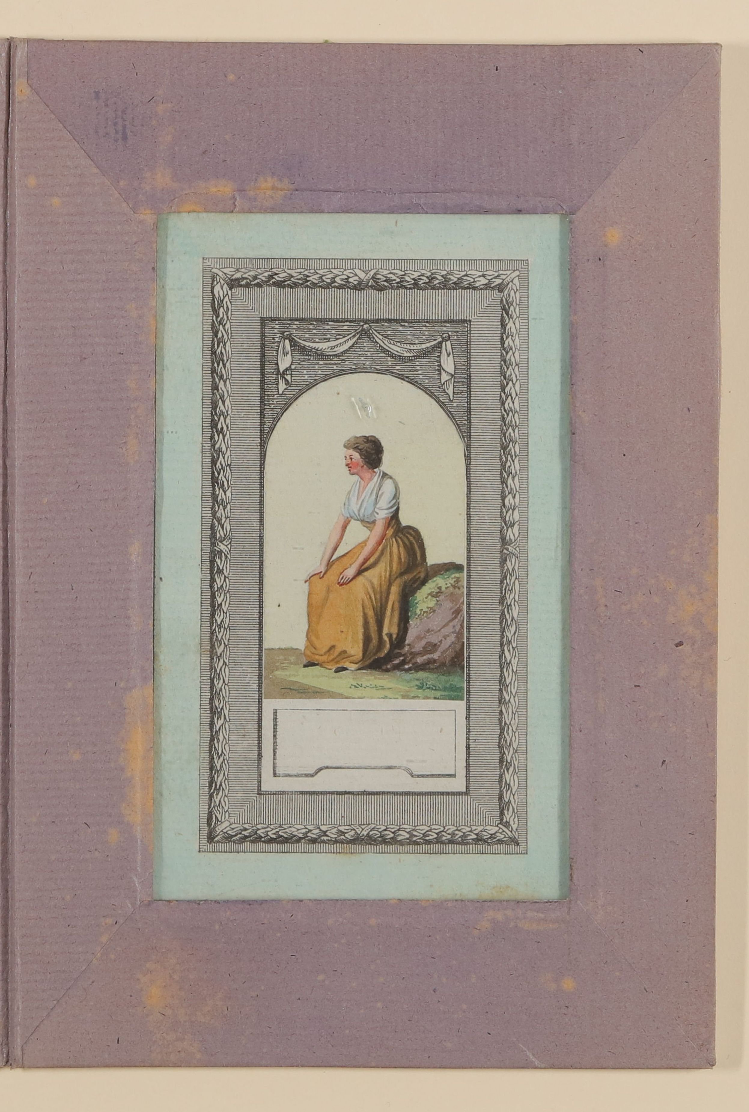 Daniel Nikolaus Chodowiecki, Sitzende Frau [Teil der Kassette "CHODOWIECKI, FRAUEN, Bd. 3"]