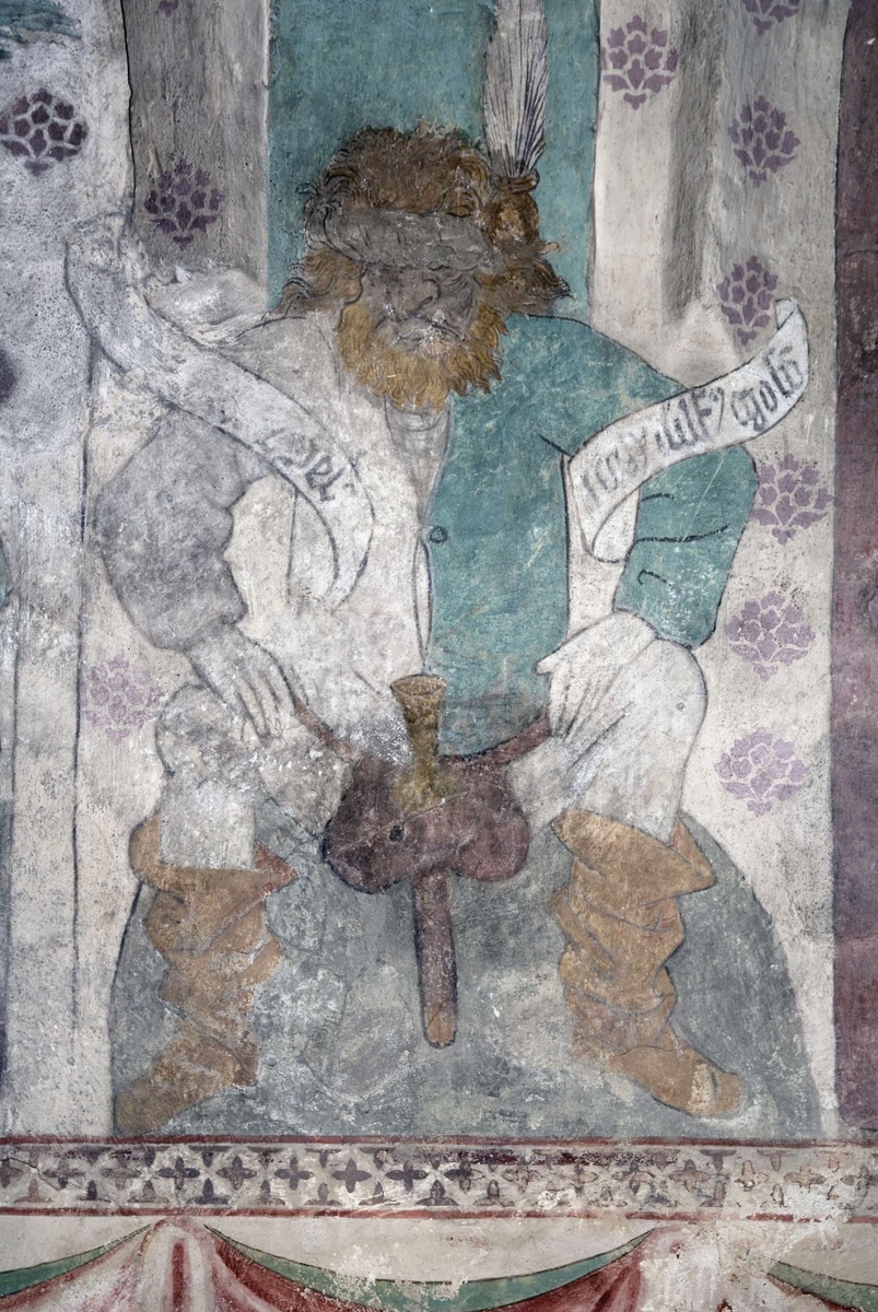 Bengt Backlund, Kalkmålning i Husby-Sjutolfts kyrka, Uppland 2009